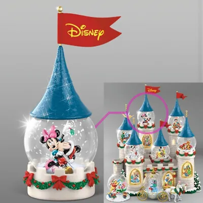 Bradford Disney Snow Globe Issue #2 Of Castle Display: Mickey Merry Kissmas • $47.95