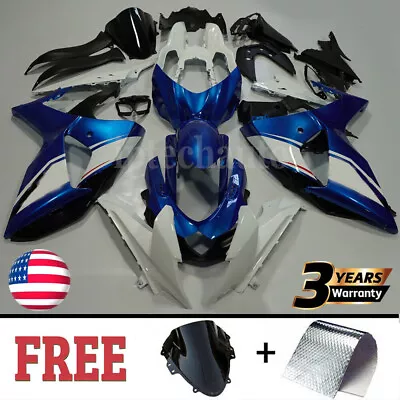 Blue White Motorcycle Body Work Fairing Kit For Suzuki GSXR1000 2009-2016 USA • $400