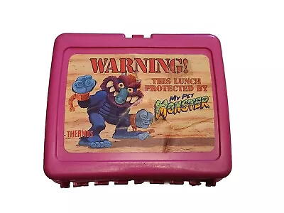 Vintage 1986 My Pet Monster Only Lunchbox Rare Pink  • $52