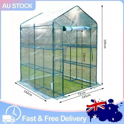 Small Greenhouse Outdoor Portable Green House Gardening143*73*195cm PVC Covers • $63.72