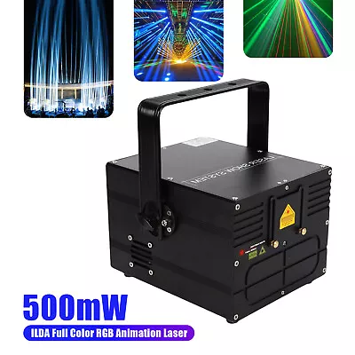 30W Full Color RGB Animation Scan Laser Projector ILDA DJ Disco Club Stage Light • $277.30