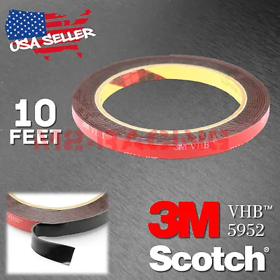 $7.19 • Buy Genuine 3M VHB #5952 Double-Sided Mounting Foam Tape Automotive Car 8mmx10FT