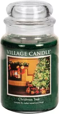Christmas Tree 26 Oz Glass Jar Scented  Large Green Large (26 Oz) • $129.95