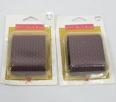 NEW Lemax PVC Brick Road Lot Of 2 Christmas Village Collection 44091 1999 • $14.99