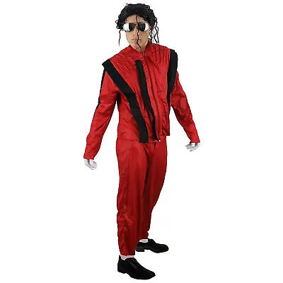 Adult King Of Pop Costume 1980's Fancy Dress Pop Star Mens Superstar Jacko Icon • £21.99