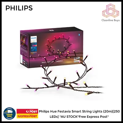 Philips Hue Festavia Smart String Lights (20m)[250 LEDs] *AU STOCK*Free Express • $249