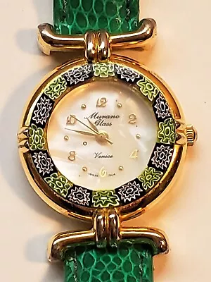 Vintage Murano Glass Watch Mosiaco Veneziano  Original Murano Glass Venice • $59