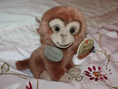 Very Cute BNWT RUSS BERRIE YOMIKO CLASSICS MONKEY PLUSH SOFT Toy Brown 7'' High • £7.99