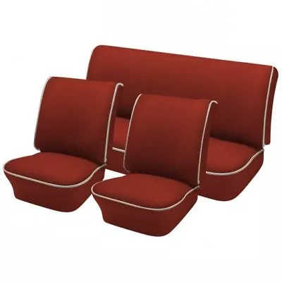 1956 - 57 Volkswagen VW Bug OEM Classic Seat Upholstery F/R + Foam Brick Red • $868.60