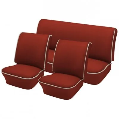1956 - 57 Volkswagen VW Bug OEM Classic Seat Upholstery Front & Rear Brick Red • $604.38