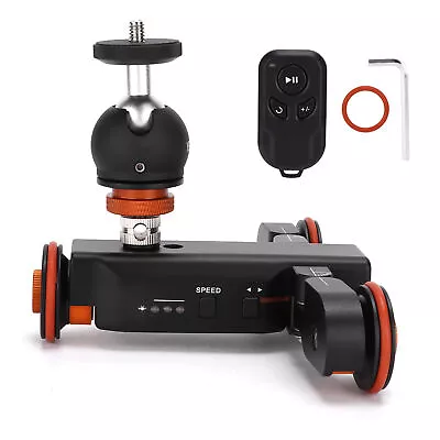 3 Wheel Camera Dolly Wireless Remote Control Ballhead Camera Dolly Inbuilt • $132.62