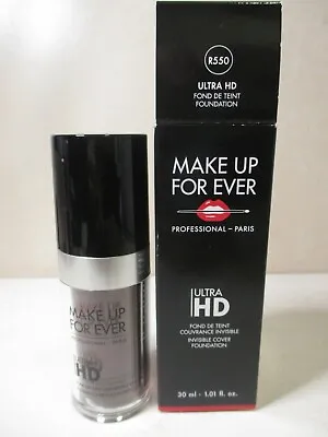 Make Up Forever Ultra HD Invisible Cover Foundation R550  1.01 Oz NIB • $27