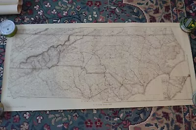U.S. Coast Survey 1865 North Carolina W.P. Cumming Map Print  • $18