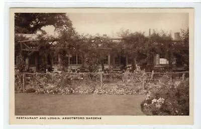 £6 • Buy RESTAURANT AND LOGGIA, ABBOTSFORD GARDENS.BURGESS HILL: Sussex Postcard (C42179)