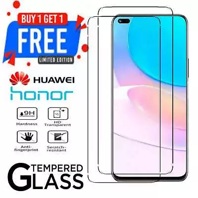 Tempered Glass Screen Protector For Honor 9x X8 X 10 5G Huawei Y7A Y9A Y9s • £2.99