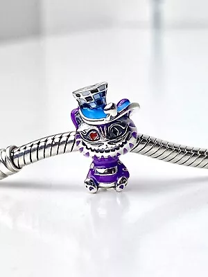 💖 Cheshire Cat Charm Bead Alice In Wonderland Genuine 925 Sterling Silver 💖 • £17.95