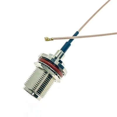 UFL U.FL IPX IPEX Plug To N Bulkhead Female Waterproof RF RG178 Pigtail Cable • $5.52