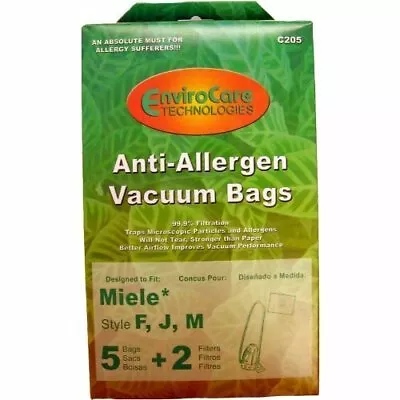 Replacement For Miele Canister Vacuum Anti-Allergen Filtration Type FJM Bags 5 P • $13.96