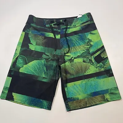 Oakley Board Shorts Mens Size 30 Green Print Swim Trunks 11  Inseam • $19.99