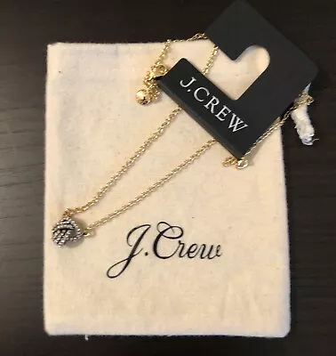 J.Crew SPARKLE KNOT NECKLACE! With J Crew Bag!  New$39.50 GOLD/crystal • $29.50