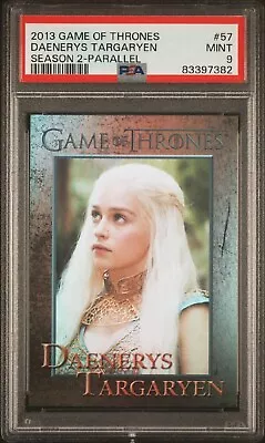 2013 Game Of Thrones Season 2 #57 DAENERYS TARGARYEN Foil Parallel PSA 9 MINT • $139.99