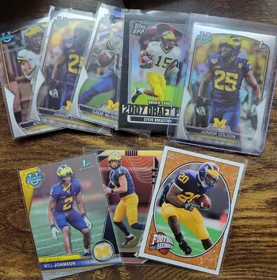 X8 CARD MICHIGAN FOOTBALL LEGENDS LOT! Mike Hart #/75 Junior Colson & More!!!!!! • $11.99