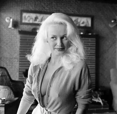 Actress Mamie Van Doren Poses At Home In LA 1956 OLD PHOTO 13 • $9