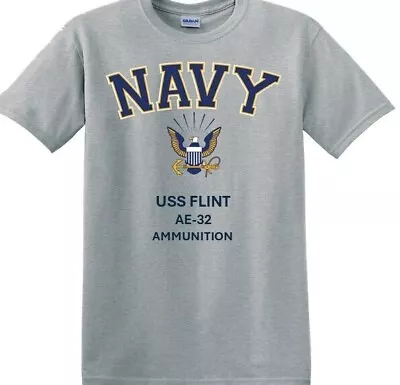 Uss Flint  Ae-32 * Ammunition*shirt. Officially Licensed • $29.95