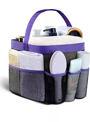 Mesh Shower Caddy Portable For College Dorm Room Essentials With 8 Pockets • $9.99