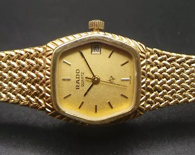 RADO DiaStar 111.32872 Ladies Swiss Gold Plated Hand Winding Watch C.1970s • £69.99