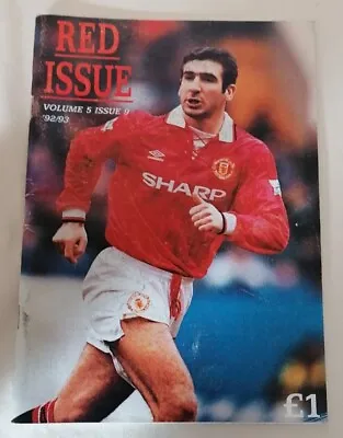 MAGAZINE - Red Issue Manchester United Fanzine Vol #5 Issue #9 1992-1993 • £2.50