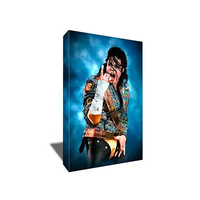 MICHAEL JACKSON King Of Pop Poster Photo Painting Artwork On CANVAS Wall Art • $48