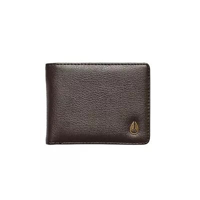 Nixon  Cape  Vegan Leather Wallet (Brown) Bi-Fold Card Money Holder • $29.99