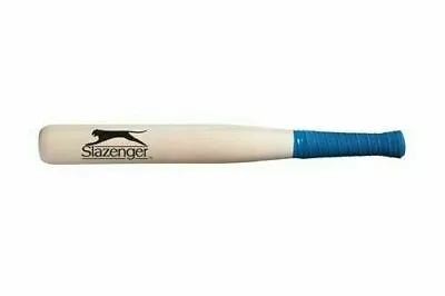 £10.94 • Buy Slazenger One Piece Rubber Grip Wooden Stick Baseball Blade Rounders Bat UK