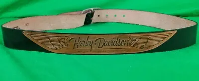Vintage 1980's Harley Davidson Leather Belt • $69.99
