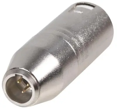 XLR To Mini XLR Adapter 3 Pin Male Plug To 3 Pin Mini Male Plug Converter • £6.69