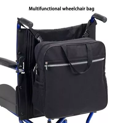 Wheelchair Bag Backpack Mobility Storage Holdall Handle Scooter Walker Frame Bag • $24.99