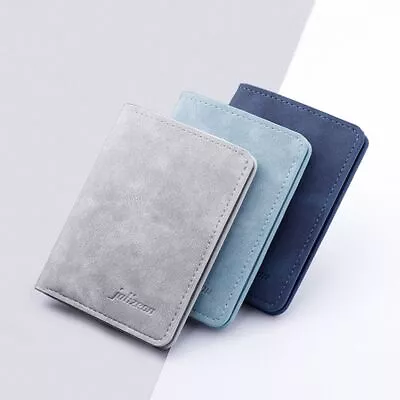 Fashion Money Pouch PU Leather Purse Men Wallet Coin Bag Card Holder • £5.11