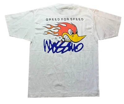 Vintage Greed For Speed Mossimo T-Shirt Fits L/XL Single Stitch Rare White • $75