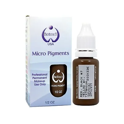 $27.50 • Buy MICROBLADING BioTouch BROWN Pigment Color Permanent Makeup Cosmetic Tattoo 15ml