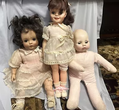 3 Vintage Madame Alexander And Linda Williams Dolls • $40