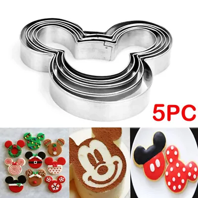 Mickey Mouse Cutter Fondant Mould Cake Cookie Pastry Mold Biscuit Candy Baking • £3.49