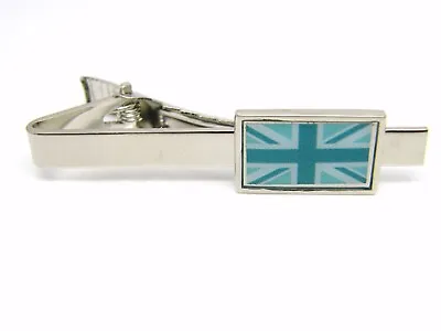 Union Jack Badge Tieclip Tie Pin Clip Flag Gift Blue • £3.99