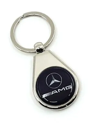 Mercedes AMG Metal Keyring Silver • $12.38