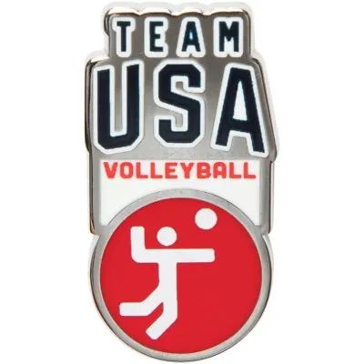 Team Usa Olympic Volleyball Noc Pin - 2024 Paris Sport Pin Trader • $7.95