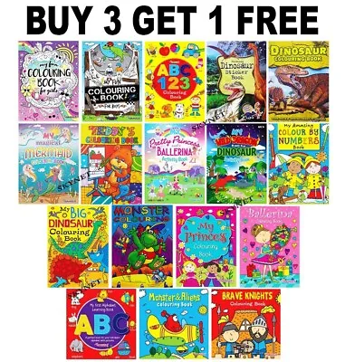 £2.99 • Buy Kids Children Colouring Books Sticker Fun Activity Colouring Book For Girls Boys