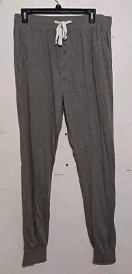 Hanes Men's Large Pajama Pants Sleep Wear Gray Drawstring M7 • $14.95