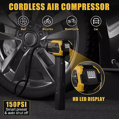 🔋Portable Jump Starter With Air Compressor 12V Lithium Car Battery Booster Pack • $158.39