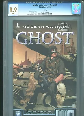 Modern Warfare 2: Ghost #6 CGC 9.9 (2010) DC/Wildstorm Highest Grade • $299