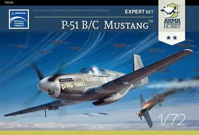 Arma Hobby 1/72 P-51 B/C Mustang Expert Set *Aus Decals* [70038] • $55.99